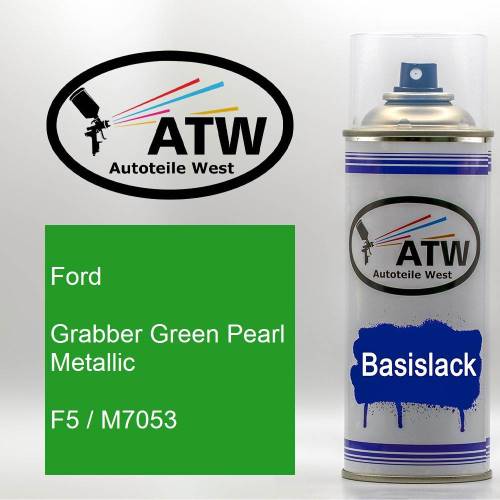 Ford, Grabber Green Pearl Metallic, F5 / M7053: 400ml Sprühdose, von ATW Autoteile West.